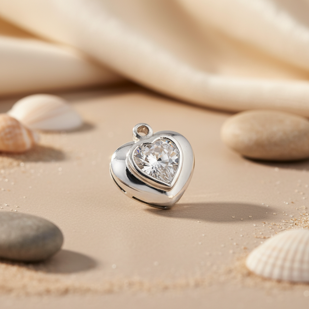 925 Silver Heart Shape Pendant for Women | Daily Wear