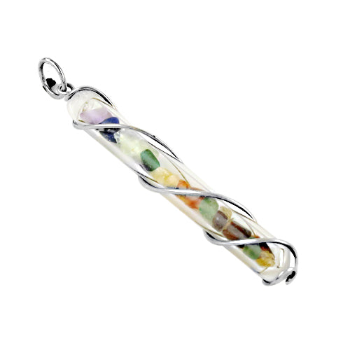 Silver gemstone pendant necklace for women | healing jewelry gift