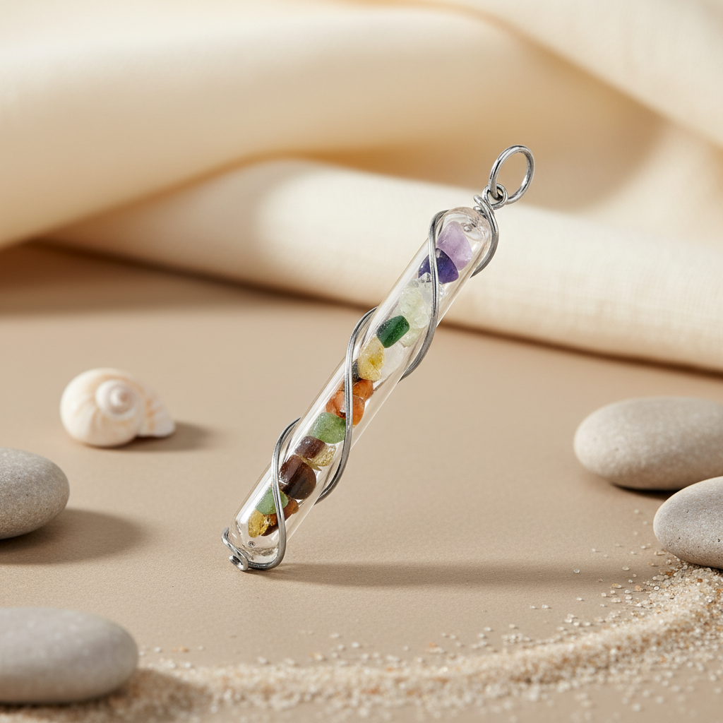 Silver Gemstone Pendant Necklace for Women | Healing Jewelry Gift