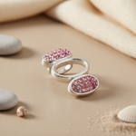 Load image into Gallery viewer, Silver Crystal Oval Ring for Women | Gift Jewelry
