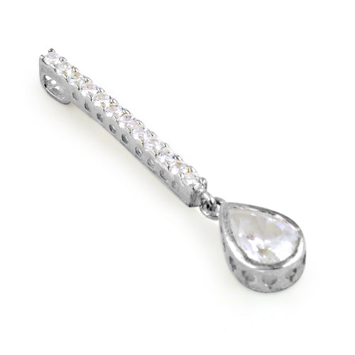 925 silver cubic zirconia pendant necklace for women