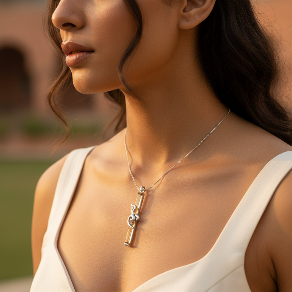 925 Silver Pendant with Stone | Women's Daily Wear Jewelry