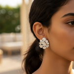 Load image into Gallery viewer, Diamond Cluster Stud Earrings | Luxury Jewelry Gift

