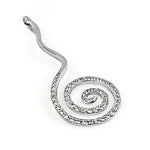 将图像加载到图库查看器中， Silver Swirl Pendant with Crystals | Women's Fashion Jewelry
