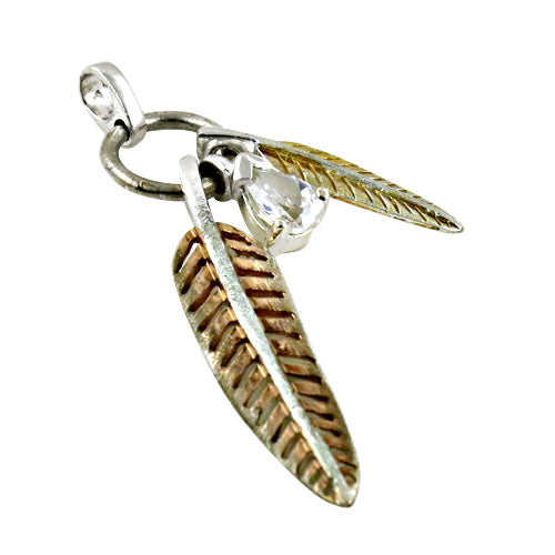 925 silver feather pendant necklace for women | gift jewelry