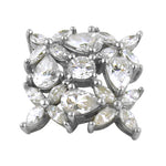 将图像加载到图库查看器中， Silver Cubic Zirconia Flower Ring for Women | Gift Jewelry
