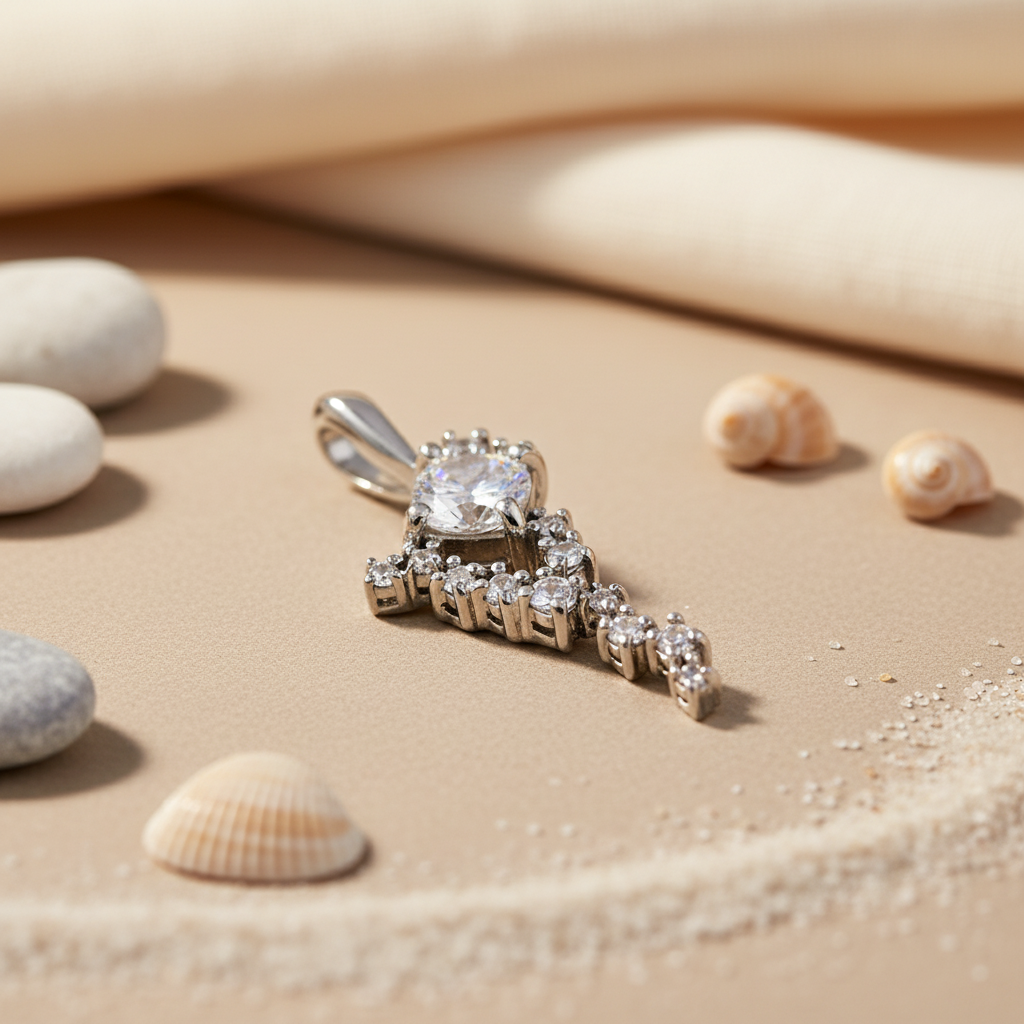 925 Silver Cubic Zirconia Pendant for Women | Fashion Jewelry