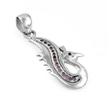 将图像加载到图库查看器中， 925 Silver Dragon Pendant with Gemstones | Women's Jewelry Gift
