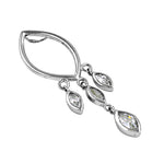 将图像加载到图库查看器中， 925 Silver Marquise Dangle Pendant | Women's Jewelry Gift

