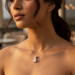 将图像加载到图库查看器中， Silver Cubic Zirconia Pendant for Women | Modern Jewelry
