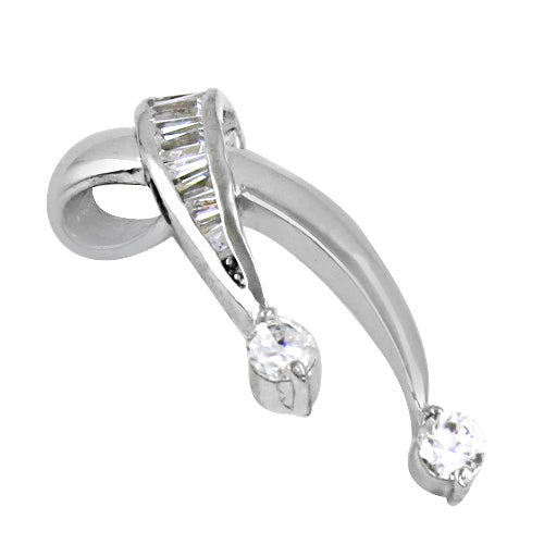 925 silver diamond pendant for women | modern jewelry gift