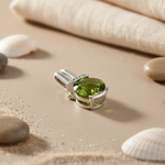 Load image into Gallery viewer, 925 Silver Peridot Pendant for Women | Green Gemstone Jewelry
