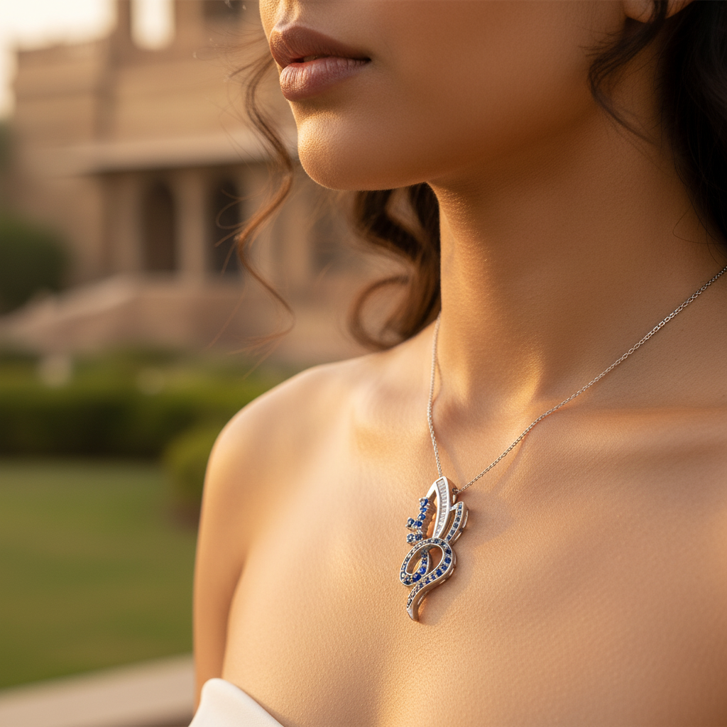 925 Silver Sapphire Pendant | Women's Sapphire Jewelry Gift