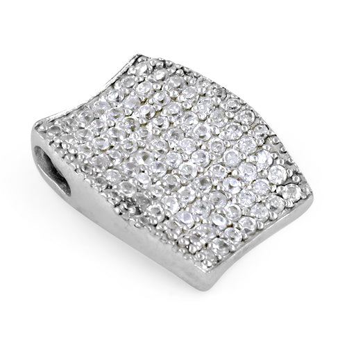 Silver cubic zirconia pendant for women | fashion jewelry