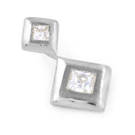 将图像加载到图库查看器中， 925 Silver Square Cubic Zirconia Earrings for Women | Gift Jewelry
