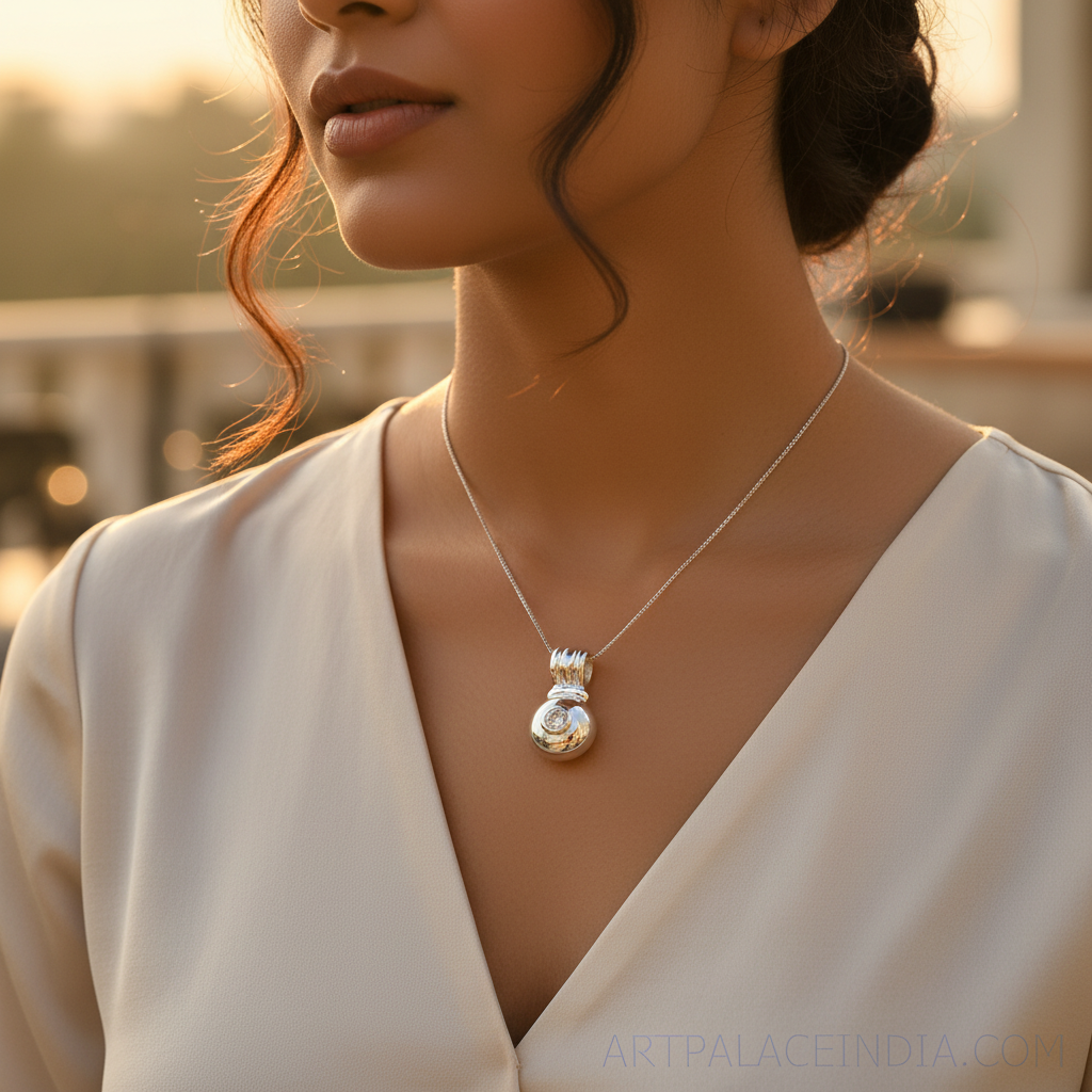 925 Silver Cubic Zirconia Pendant for Women | Gift Jewelry