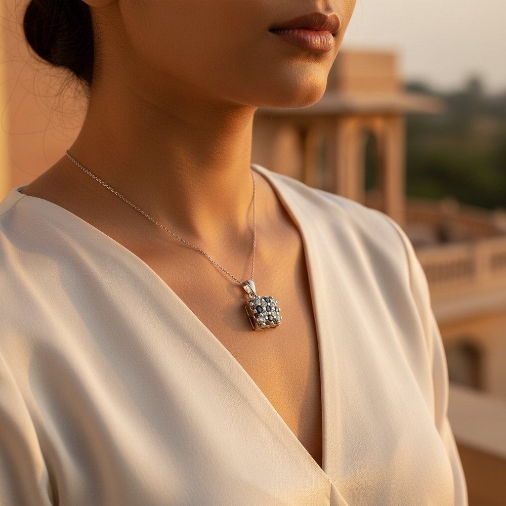 925 Silver Cubic Zirconia Pendant for Women | Daily Wear Gift