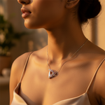 Load image into Gallery viewer, 925 Silver Pink &amp; White Gemstone Pendant for Women | Daily Wear
