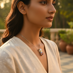 Load image into Gallery viewer, Silver Ruby Pendant Necklace | Red Gemstone Jewelry Gift
