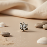 将图像加载到图库查看器中， 925 Silver Cubic Zirconia Flower Pendant | Women's Jewelry Gift
