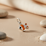 将图像加载到图库查看器中， 925 Silver Clownfish Charm Pendant | Enamel Jewelry for Women
