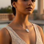 将图像加载到图库查看器中， 925 Silver Diamond Pendant for Women | Modern Jewelry Gift
