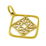 Load image into Gallery viewer, 22k gold plating Filigree Pendant for Women | Yellow gold plating Jewelry Gift
