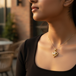 将图像加载到图库查看器中， gold plating Pearl Heart Pendant for Women | Elegant Jewelry
