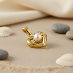 将图像加载到图库查看器中， gold plating Pearl Heart Pendant for Women | Elegant Jewelry
