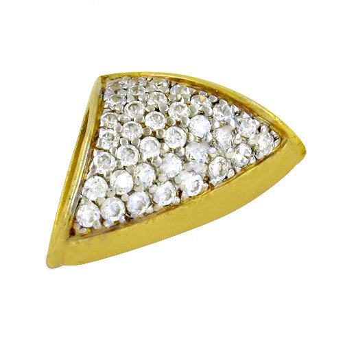 Gold plating diamond triangle pendant jewelry for women | gift