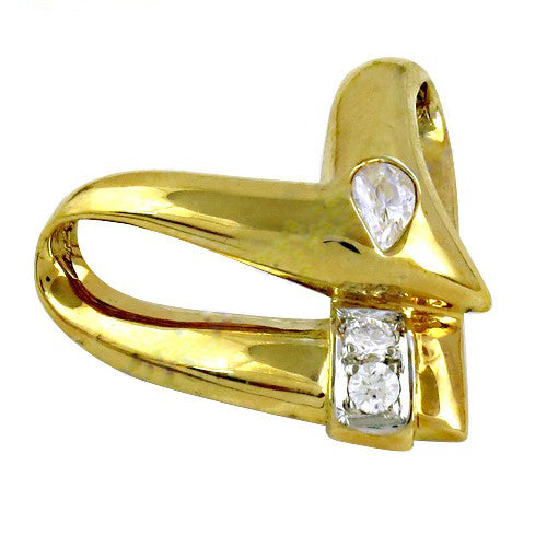 Gold plating diamond pendant for women | fine jewelry gift