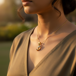 将图像加载到图库查看器中， gold plating Diamond Letter 'S' Pendant | Garnet Gemstone Jewelry
