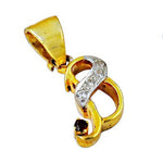 将图像加载到图库查看器中， gold plating Diamond Letter 'S' Pendant | Garnet Gemstone Jewelry

