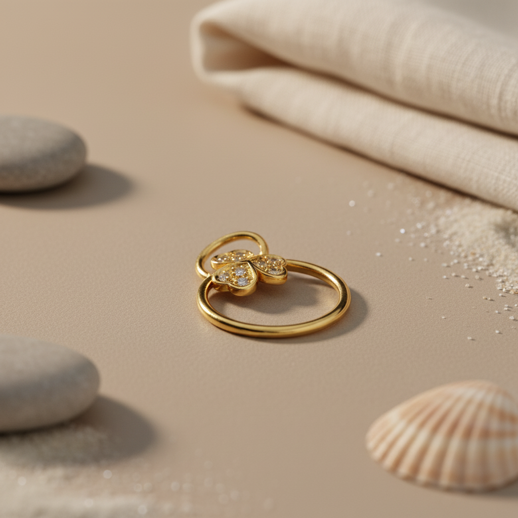 gold plating Clover Diamond Ring | Women's Ring | Gift