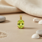 Load image into Gallery viewer, gold plating Peridot Gemstone Pendant for Women | Fine Jewelry Gift
