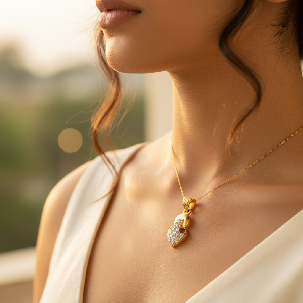 gold plating Diamond Pendant for Women | Fashion Jewelry Gift