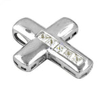 将图像加载到图库查看器中， Silver Cross Pendant with Cubic Zirconia | Women's Jewelry Gift
