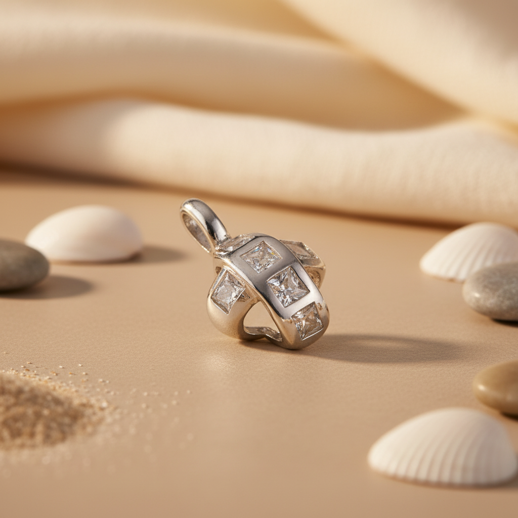 925 Silver Cubic Zirconia Pendant for Women | Daily Wear