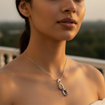 Load image into Gallery viewer, 925 Silver Multi-Gemstone Infinity Pendant for Women | Gift
