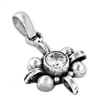 将图像加载到图库查看器中， 925 Silver Flower Pendant with Cubic Zirconia | Women's Jewelry
