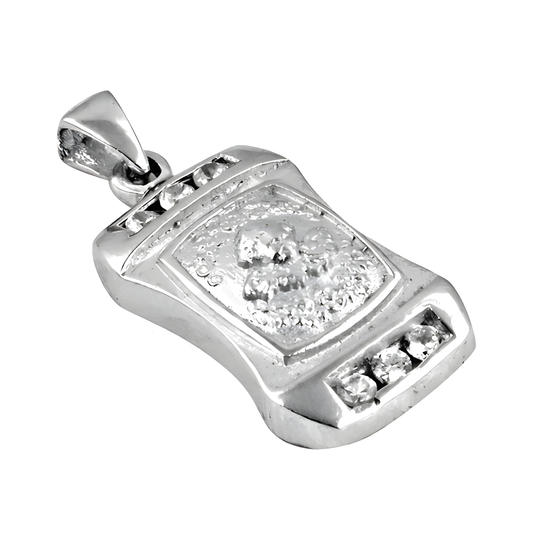 Newest Cubic Zirconia Gemstone Silver Pendant