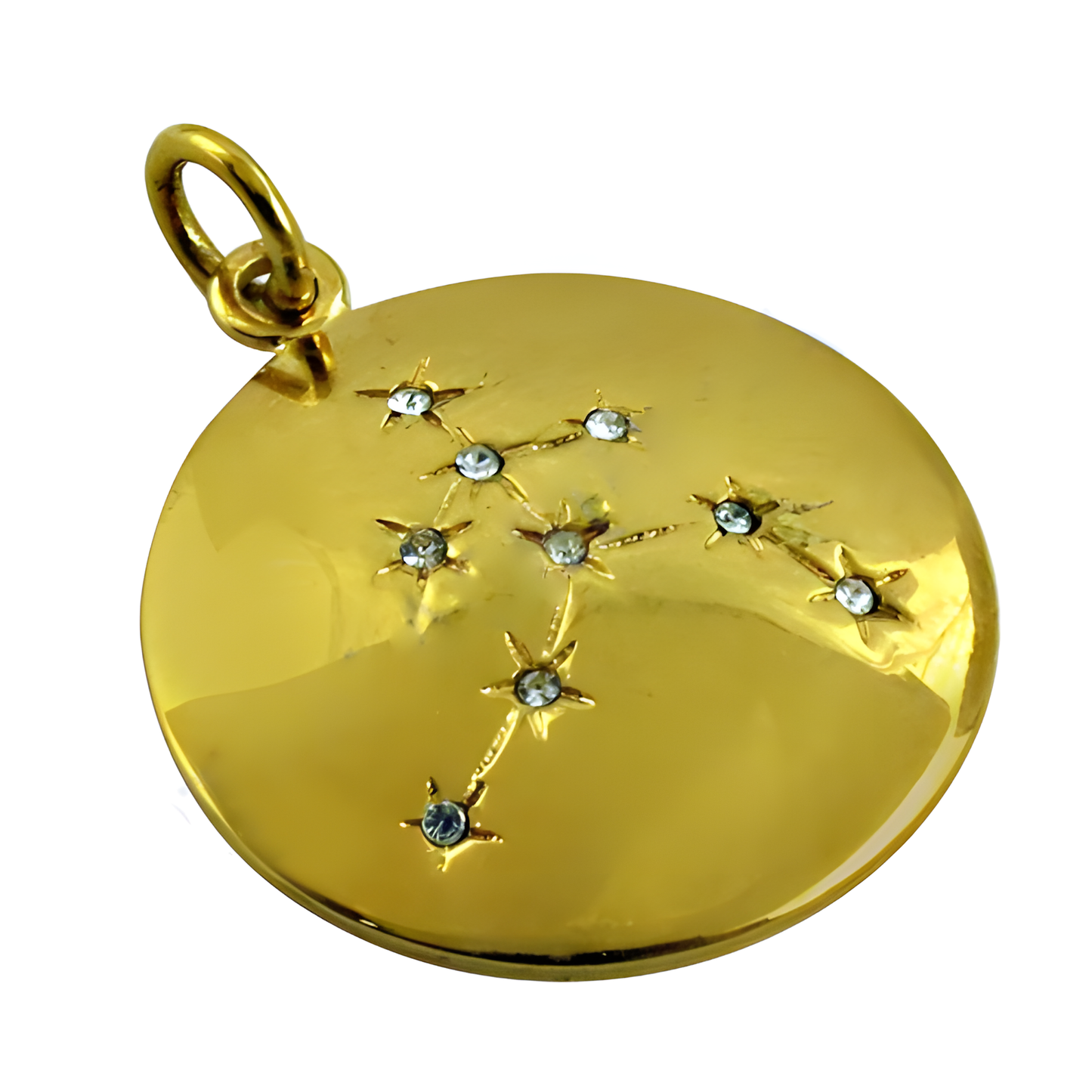 Unique CZ Gemstone Gold Plated Silver Pendant - Stylish Jewelry