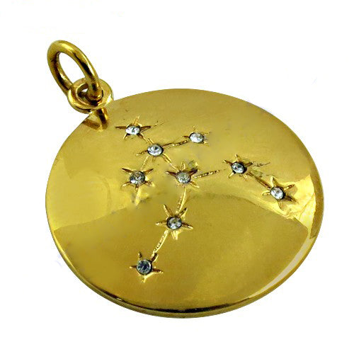 Gold plating starburst pendant for women | zodiac jewelry gift
