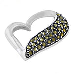 将图像加载到图库查看器中， 925 Silver Heart Pendant with Gemstones for Women | Gift Jewelry
