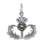 将图像加载到图库查看器中， 925 Sterling Silver Thistle Pendant | Scottish Jewelry
