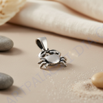 Load image into Gallery viewer, 925 Silver Crab Pendant Necklace | Animal Jewelry for Women
