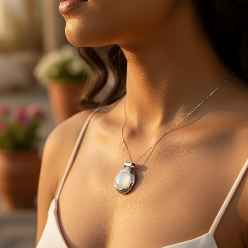 925 Silver Mother of Pearl Pendant for Women | Elegant Jewelry