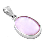 将图像加载到图库查看器中， 925 Silver Pink Mother of Pearl Pendant for Women

