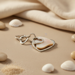 将图像加载到图库查看器中， Silver Heart Pendant with Mother of Pearl | Women's Jewelry Gift
