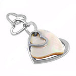 将图像加载到图库查看器中， Silver Heart Pendant with Mother of Pearl | Women's Jewelry Gift
